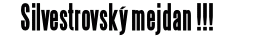 Silvestrovský mejdan !!!